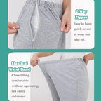Unisex Side Zipper Bedridden Patient Clothing,Patient Pants,Tear Away Pants,Soft Cotton Material