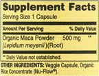 Generic Spring Valley Maca Root 500mg Capsules, Organic Maca Root for Women and Men + Exclusive VitaMax Vitamin Guide (2 Items)