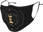 Dreamcatcher Pagan Moon Wicca Wiccan Face Mask Adult Dust Washable Reusable with Filters Black