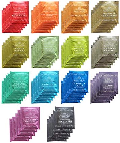 Harney & Sons Assorted Tea Bag Sampler 70 Count Bundle Great for Birthday, Hostess and Co-worker Gifts