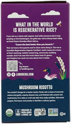 Lundberg Family Farms - Traditional Italian Risotto, Porcini Wild Mushroom, Convenient Side Dish, 20 Minute Cook Time, Pantry Staple, Non-GMO, Gluten-Free, USDA Certified Organic (5.9 oz, 1-Pack)