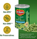 DEL MONTE FRESH CUT BLUE LAKE 50% Reduced Sodium Cut Green Beans, Canned Vegetables, 12 Pack, 14.5 oz Can