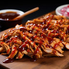 Old Hacienda BBQ Flavored Chicken | 100% Shredded Seasoned Chicken with Sauce | Fully Cooked & Ready to Eat | 26g Protein | No Preservatives or Artificial Flavors | BPA Free Pouch | Pack of 3-8oz
