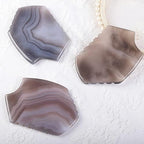 Sawtooth Gua Sha Tool Product Face Gray Agate Natural Stone Massager