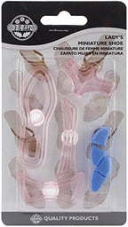 JEM Lady's Miniature Shoe Fondant Cutters, for Cake Decorating, Set of 9