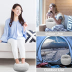 USB Electric Foot Warmers for Feet, Portable Heating Foot Warmer Electric Heating Shoes, Fast Heating Pad Soft Flannel, Non Slip Foot Warmer Slippers Under Desk Gifts for Men and Women (Grey)