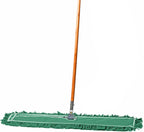 36 Inch Green Commercial Dust Mop & Floor Sweeper – Wood Handle Floor Mop for Tile, Hardwood & Concrete