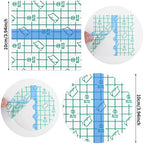 50 Pcs Waterproof Adhesive Bandages Transparent Stretch Tattoo Aftercare Bandage,Protective Waterproof Film Dressing Cover Tape for Wound Dressing, Swimming, Shower (4 x 4 Inch Round,Square)