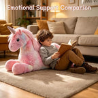 Unicorn Stuffed Animals 28 inch, Pink Stuffed Unicorn Plush, Cute Plush Unicorn Plushie Gift for Kids Girls, Birthday,Valentine,Christmas