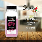 Crave Pink Curing Salt #1 2.0 LB JAR - Prague Powder, Instacure #1- Made in USA, Premium Cure for Sausage, Bacon, Ham, Jerky and Meat Preservation