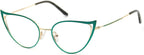 Cat Eye Reading Glasses For Women Metal Frame Blue Light Blocking Computer Readers
