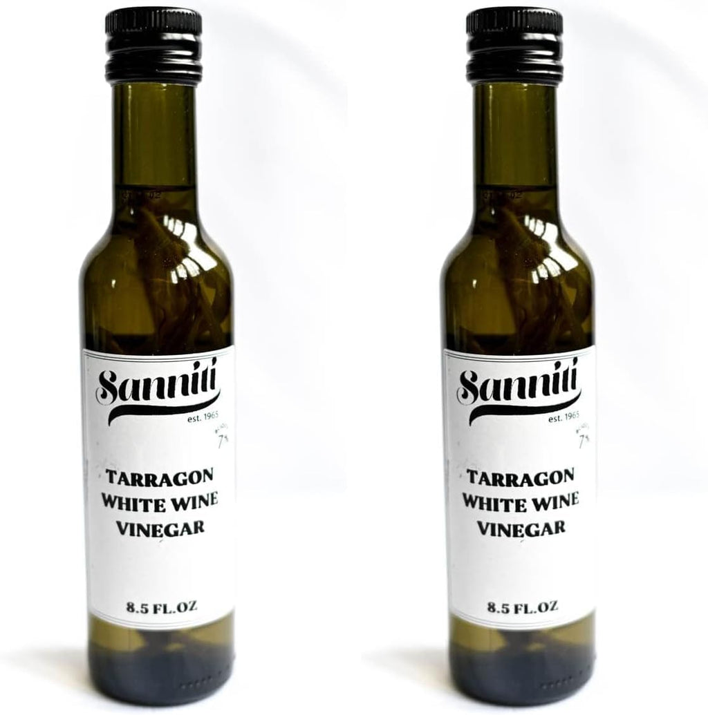 Sanniti French Tarragon White Wine Vinegar, 8.5 fl oz (Pack of 2)