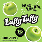 Laffy Taffy Candy, Sour Apple Flavor, 145 Pieces