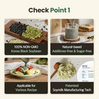 Korean Black Bean with Green Kernels Soy bean Powder –17.6 oz (500g) Vegan, Dairy-Free, Non-GMO, Plant-Based Protein, Korean diet food Unsweetened Superfood 마시는 서리태 두유