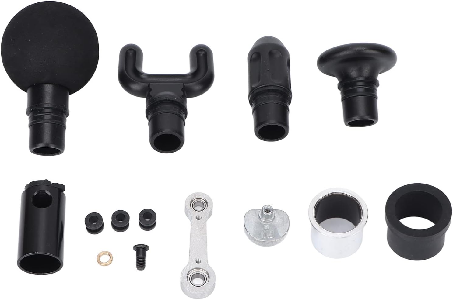 ZJchao Muscle Massager Gun Replaceable Head Set, Mini Fascia Gun Hardware Accessories, Silicone Parts Link Rod Piston Connecting Rod Massager Gun Attachment