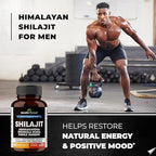 SANDHUHERBALS Shilajit Capsules for Men & Women | Pure Himalayan Blend with Ashwagandha | High Potency and Energy Supplement | 2 Months Supply | for Extra Power and Stamina | Combo with Sea Moss