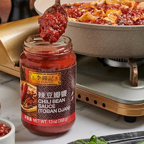Lee Kum Kee Chili Bean Sauce (13 oz - 1 Pack), Toban Sauce, Sichuan Style, Mild Spice, Perfect for Stir-Frying, Noodles, Seafood, Mapo Tofu, and Dipping Sauces