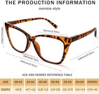 SIGVAN 3 pack Reading Glasses Women Oversized Blue Light Readers Women Spring Hinge Cat Eye Glasses Anti Eyestrain