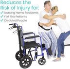 Vive Gait Belt (300lbs) Transfer Belt with Handles - Medical Nursing Safety Patient Assist - Bariatric, Elderly, Handicap, Physical Therapy - PT Gate Strap Quick Release Metal Buckle, Grabbing Teeth