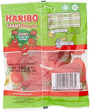 Haribo Giant Strawbs 160g
