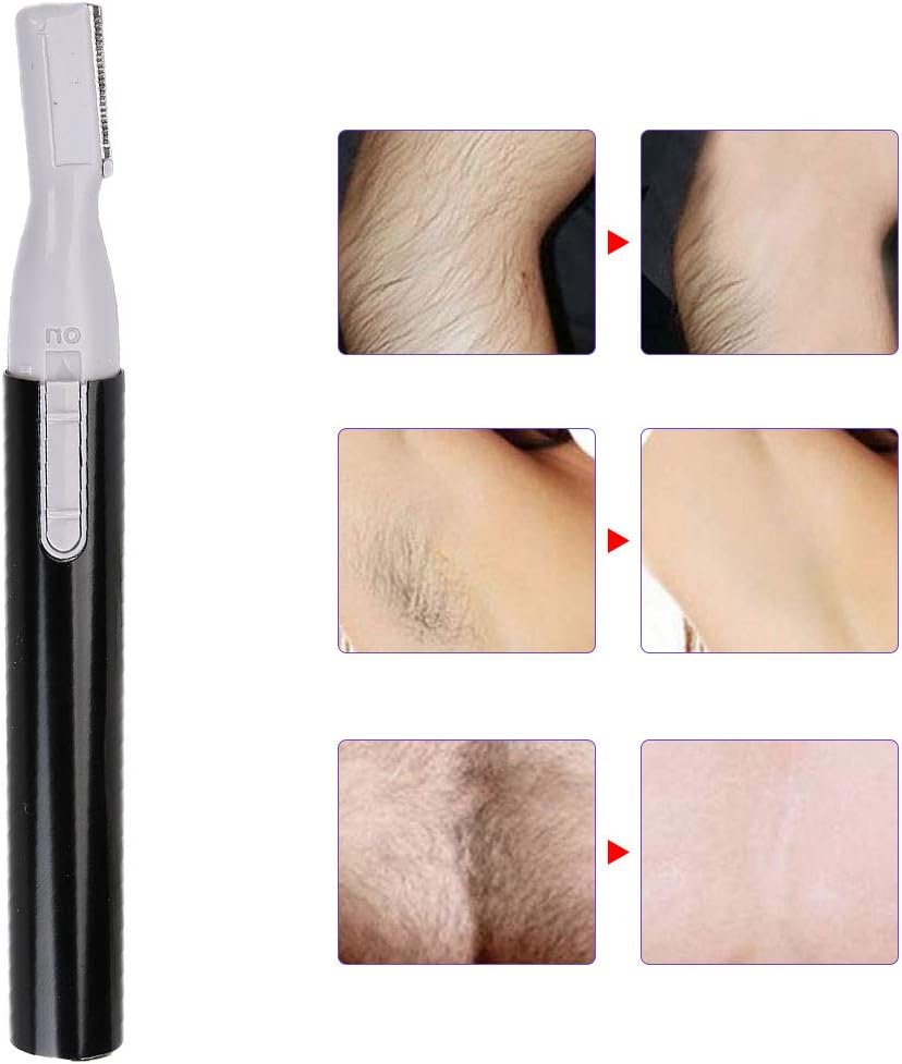 HURRISE Mini Hair Clipper, Detail Trimmer for Nose, Nose Hair Trimmer Electric Hair Armpit Nose Trimmer Shaver Hair Cutting Machine for Women Men Hair Remover