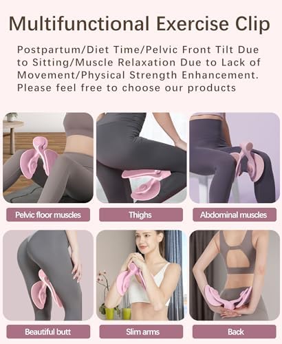 Tinrief Thigh Exerciser Kegel Exerciser, Pelvic Floor Trainer, Kegel Trainer for Postpartum Rehabilitation, Trimmer Inner Thigh, Thigh Toner Workout,