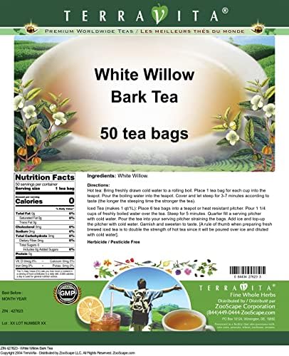 White Willow Bark Tea (50 tea bags, ZIN: 427623)