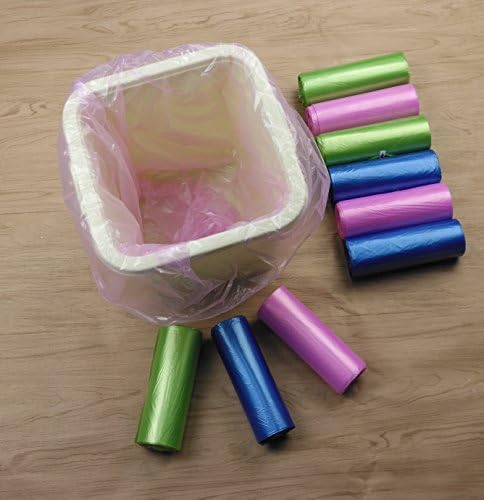 Cand 13 Gallon Kitchen Trash Bags, 9 Rolls / 180 Counts, 3-Color
