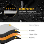 NEVERLAND ATV Cover Waterproof Heavy Duty 4 Wheeler Cover Quad Cover All Season Weather Proof Outdoor UV Protection for Polaris Yamaha Suzuki Honda (Black XLarge)