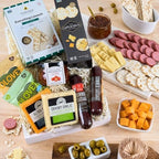 Gourmet Meat & Cheese Sampler Gift Basket - Deluxe Charcuterie Cheese Platter - GourmetGiftBaskets.com Food Gifts