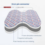 TensCare 4" x 6" Butterfly TENS Unit Replacement Pads, 1 Pack of 2 Electrodes – Reusable Latex-Free 2mm Pin Electrode Pads for TENS & EMS – Ideal for Large Areas, Back, Thighs & Buttocks