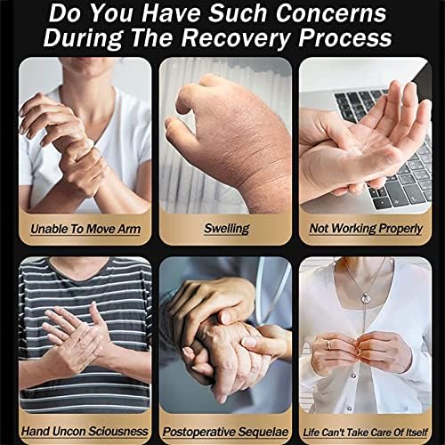 Rehabilitation Robot Gloves for Stroke Hemiplegia, Finger Straightening Brace Guard Protector for Patients with Hand Dysfunction, Smart Splint Auxiliary Gloves(Size:Right-XL)