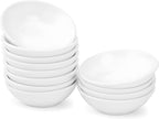 UIBFCWN 12 Pack Soy Sauce Dish 3inch Ceramic Dipping Bowls Bulk, 1.2 Oz White Dipping Sauce Bowls/Dishes, Small Dipping Sauce Cups for Sushi Ketchup Olive Oil Appetizer