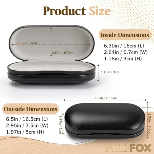 2 in 1 Contact Lens and Glasses Case Double Sided Portable Eyeglasses Case with Built-in Mirror Tweezer Remover and Contact Lens Solution Bottle Storage Kit for Travel Outdoors Daily Use