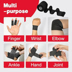 AZEN 8 Pack Self Adhesive Bandage Wrap, 2" X 5 Yards Elastic Cohesive Bandage Wrap, Black Athletic Tape, Vet Wrap, Ankle Tape, Tattoo Grip Tape Wrap
