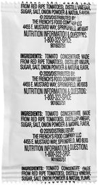 French's Tomato Ketchup, Single Serve Packets, 9 Gr., 50 pcs. (9, 50, Gram)