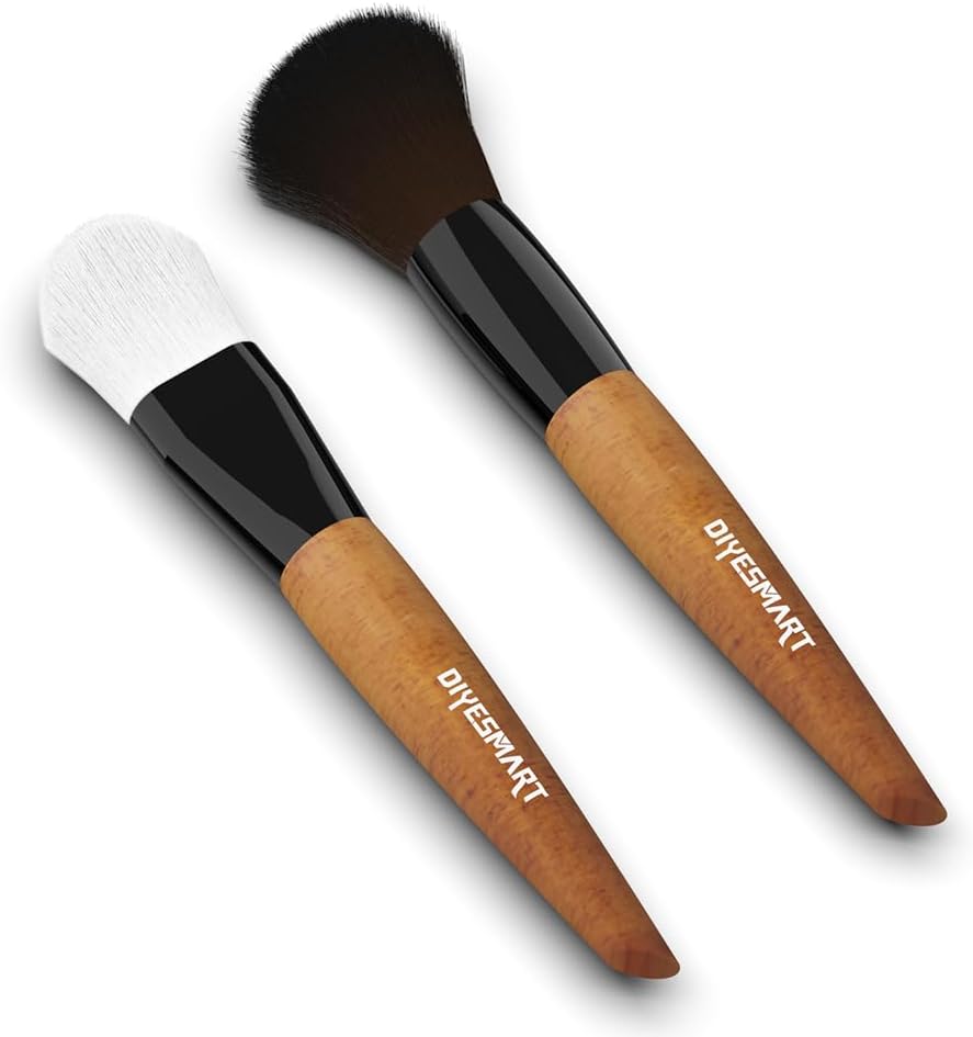 DIYESMART 2pcs Cleaning Brush Kit with Wooden Handle, Model Dusting Brush Kit for Figures, Statues,Models, Craft