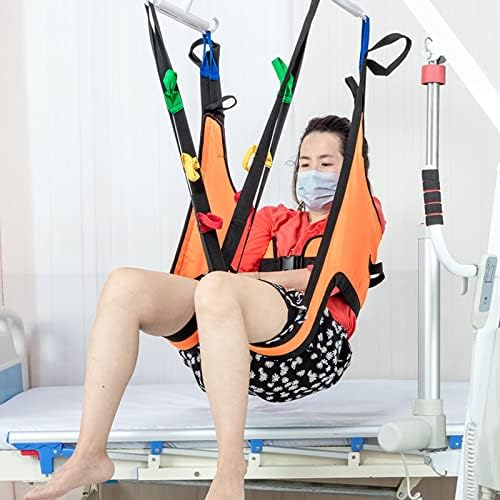 Toileting Sling Hoist Sling Patient Lifts Medical Lift Equipment Bariatric Handicap Lift Commode Sling with Four Point Support,B