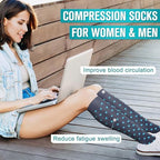 Copper Compression Socks for Women & Men (6 pairs) - Best Support for Nurses, Running, Hiking, Recovery