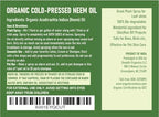 Verdana Organic Neem Oil – Cold Pressed, 100% Pure Neem Seed Oil, Concentrated Multi-Purpose Oil for Skin, Hair & Plant Use, No Additives - 16 Fl Oz