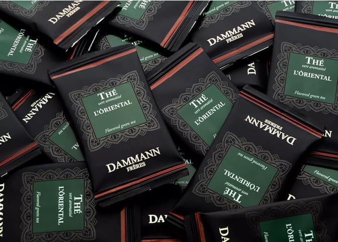 Dammann Frères - L'Oriental Green tea - 120 enveloped Cristal sachets (BULK bag BOX)