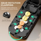 Pill Cutter Splitter for Small and Tiny Pills, 1/2 1/3 1/4 Pill Splitter for Small Pills,Vitamins, Tablets in Half or Quarters, Accurate and Easy Cutting, Stainless Steel Blade, Back Storage (Black)