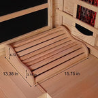 Cedar Sauna Headrest Pillow for Sauna Room, Sauna Accessories for Any Barrel or Infrared Sauna, Non-Toxic, Comfortable S-Shape Design (15.75" x 13.38" x 4.72")