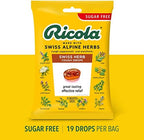 Ricola Sugar Free Swiss Herb Herbal Suppressant Throat Drops | Naturally Soothing Long-Lasting Relief -19 Count (Pack of 4) Bags