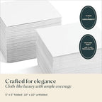 200 Linen-Feel Beverage Napkins - Disposable Cocktail Napkins, Made In USA - Soft & Absorbant Elelgant Paper Napkins For Bar, Café, Restaurant Or Event