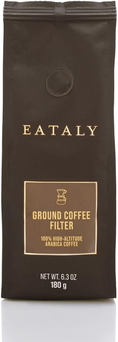 Eataly 100% High Altitude Arabica Coffee (6.3 Ounce (Pack of 1), Filter Ground Coffee)