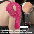 Kinesiology Tape, 40 Count Precut Strips 2 Rolls, Original Cotton Elastic Athletic Tape for Muscle Strain Relief & Joint Support, Waterproof & Breathable Sports Tape