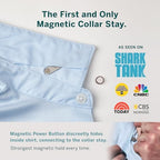 Würkin Stiffs Assorted Power Stays Magnet Collar Stay Travel Set Leather Wallet Case | Gift for Men | Seen on Shark Tank