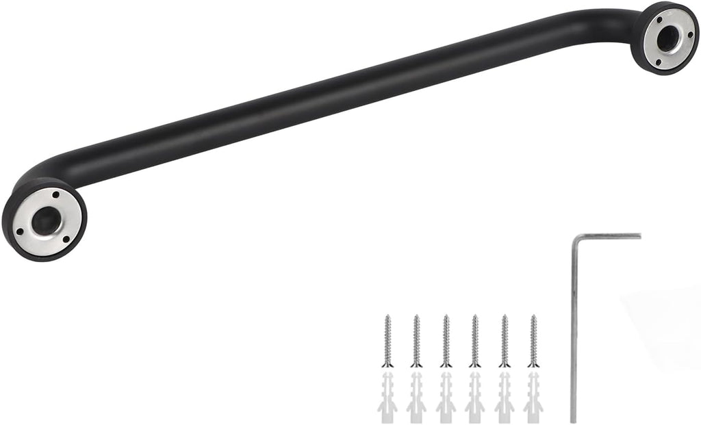 Black Space Aluminum Anti Skid Bathtub Handle Handrail Safety Grab Bar Bathroom Supply 50cm