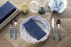 50 Pack Navy Napkins | Linen Feel Disposable Cloth Like Paper Dinner Napkins | Hand Towels | Soft, Absorbent, Paper Hand Towels for Bathroom,Kitchen,Parties,Weddings or Events